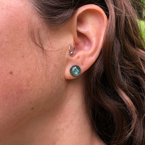 Green Kyanite Post Earrings