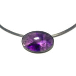 Amethyst Amulet Omega Necklace.  Season of the Witch collection by Alex Lozier Jewelry.