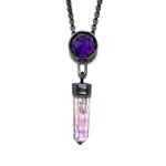 Amethyst Crystal Talisman Pendant.  Season of the Witch collection by Alex Lozier Jewelry.