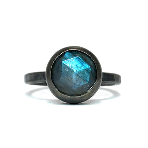 Labradorite Amulet Ring.  Season of the Witch collection by Alex Lozier Jewelry.
