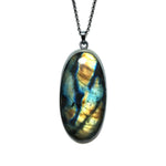 Labradorite Talisman Pendant.  Season of the Witch collection by Alex Lozier Jewelry.