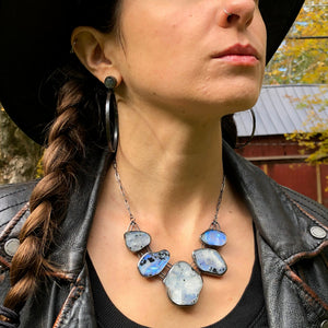 Moonstone High Priestess Necklace. Season of the Witch collection by Alex Lozier Jewelry.
