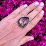 Smoky Amethyst Talisman Ring. Season of the Witch collection by Alex Lozier Jewelry.