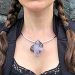 Amethyst Crystal Amulet Necklace.  Part of the Season of the Witch Collection by Alex Lozier Jewelry.