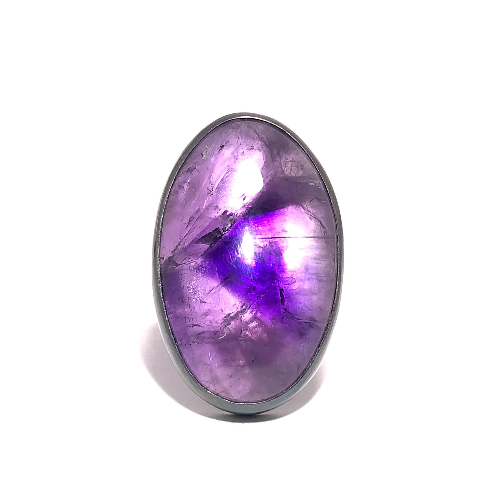 Amethyst Amulet Ring.  Season of the Witch collection by Alex Lozier Jewelry.