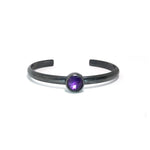 Amethyst Amulet Bangle Bracelet.  Season of the Witch collection by Alex Lozier Jewelry.