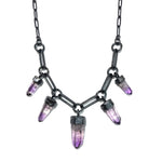 Amethyst Crystal Necklace.  Season of the Witch collection by Alex Lozier Jewelry.