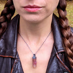 Aragonite Crystal Pendant. Season of the Witch collection by Alex Lozier Jewelry.