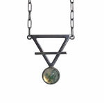 EARTH MAGICK Moss Agate Talisman Necklace. Part of the "Elements of Magick" collection by Alex Lozier Jewelry + Salicrow