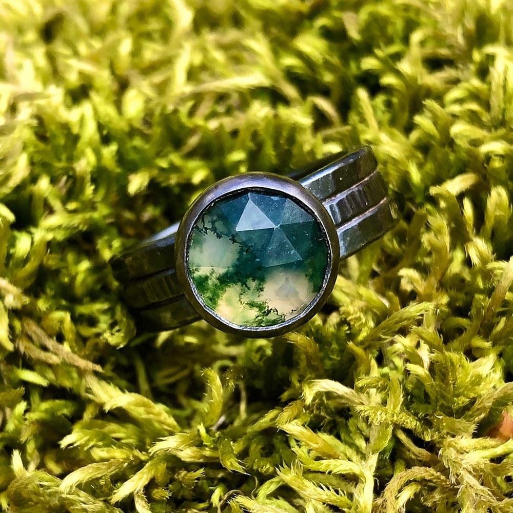 EARTH MAGICK Moss Agate Ring
