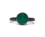 Green Onyx Ring.  Handmade by Alex Lozier Jewelry.