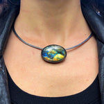 Labradorite Amulet Omega Necklace. Season of the Witch collection by Alex Lozier Jewelry.